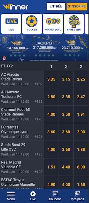 winner bet online.